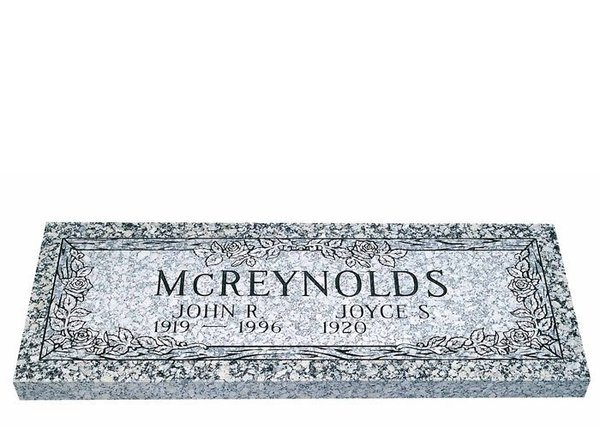 Love Grows Companion Granite Headstone 36 x 12