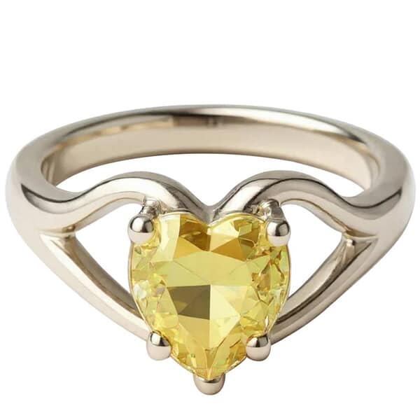 Love Shine Heart Cremation Diamond Ring