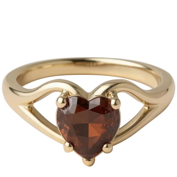 Love Warrior Heart Cremation Diamond Ring