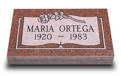 Lovely Book Granite Grave Markers