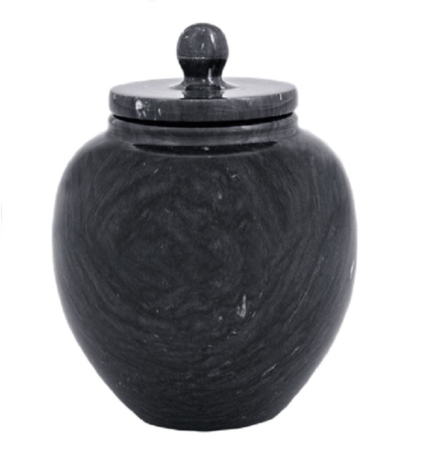 Loving Black Keepsake Marble Urn