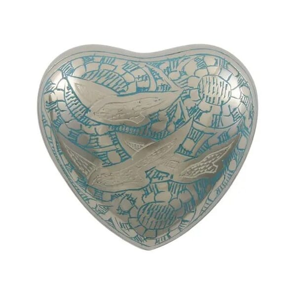 Loving Doves Heart Keepsake Urn