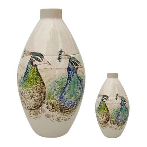 Loving Peacocks Cremation Urns