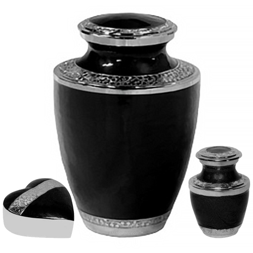 Luxury Black Metal Urns