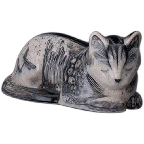 Magical Resting Cat Ceramic Urn