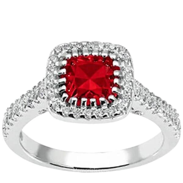 Magnificent Scarlet Cremation Diamond Ring