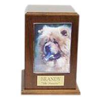 Walnut Tower Photo Pet Cremation Urn II