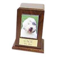 Walnut Tower Photo Pet Cremation Urn