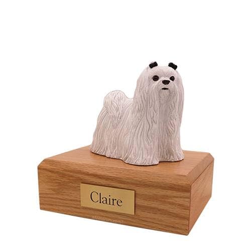 Maltese Medium Dog Cremation Urn