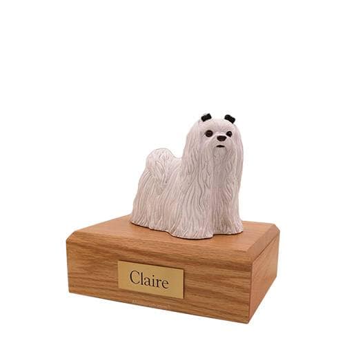 Maltese Small Dog Cremation Urn
