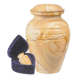 Teakwood Classic Marble Cremation Urns