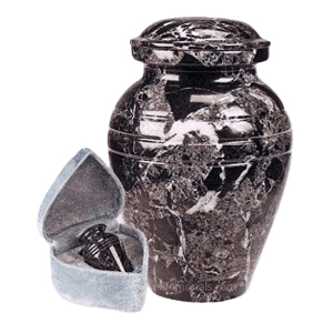 Black Classic Marble Cremation Urns