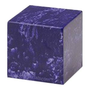 Cobalt Cube Pet Cremation Urn