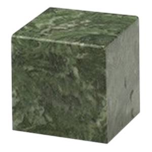 Emerald Cube Pet Cremation Urn
