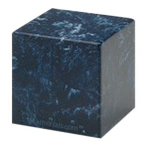 Navy Cube Pet Cremation Urn