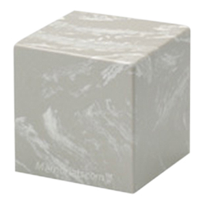 Silver Gray Cube Pet Cremation Urn