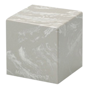 Silver Gray Cube Pet Cremation Urn