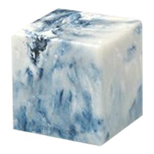 Sapphire Cube Pet Cremation Urn