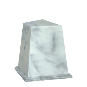 Obelisk White Small Marble Urn