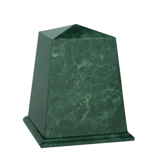 Obelisk Green Children Cremation Urn