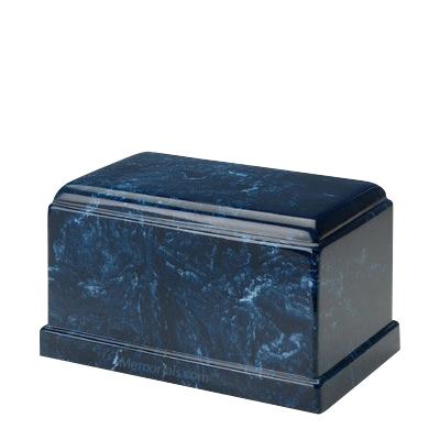 Olympus Navy Marble Cremation Urn