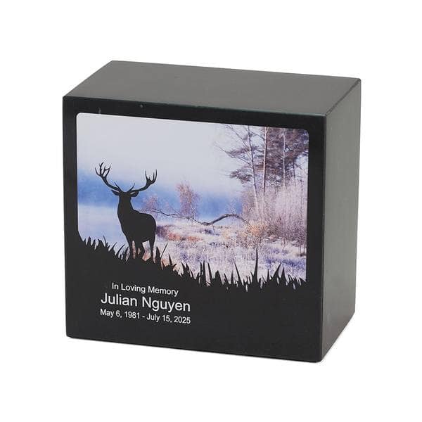 Marble Elk Cremation Urn