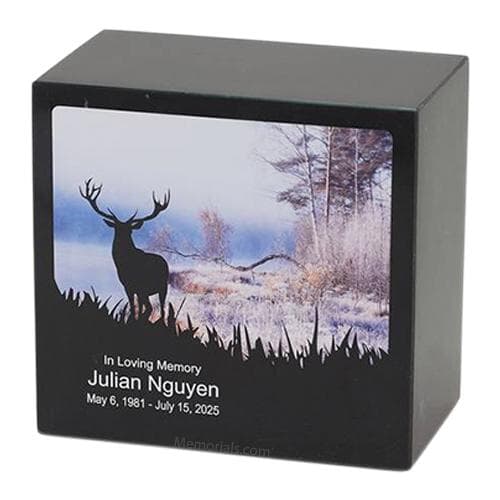 Marble Elk Cremation Urn Marble Elk Cremation Urn