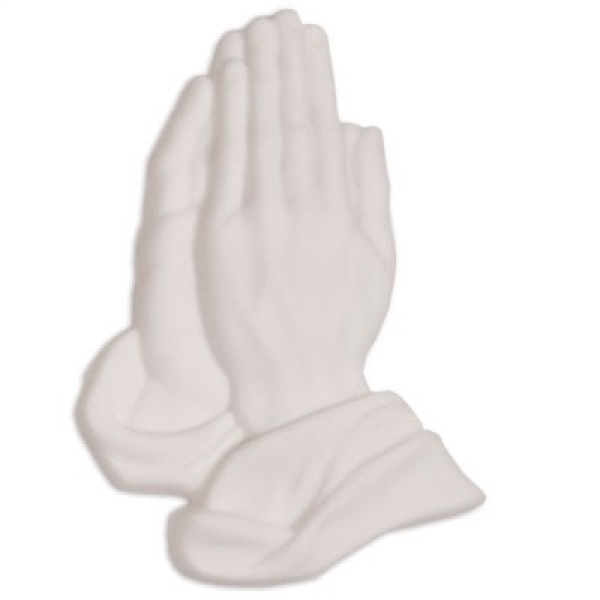 Marble Praying Hands Emblem