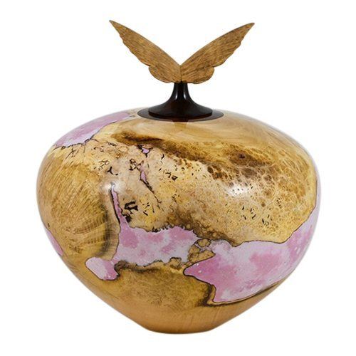 Mariposa Wooden Urn