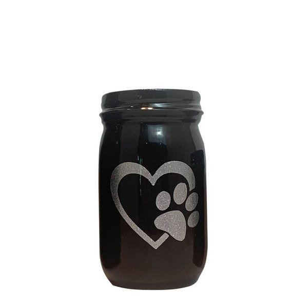 Mason Medium Black Paw Urn