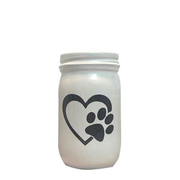 Mason Medium Paw Print Urn