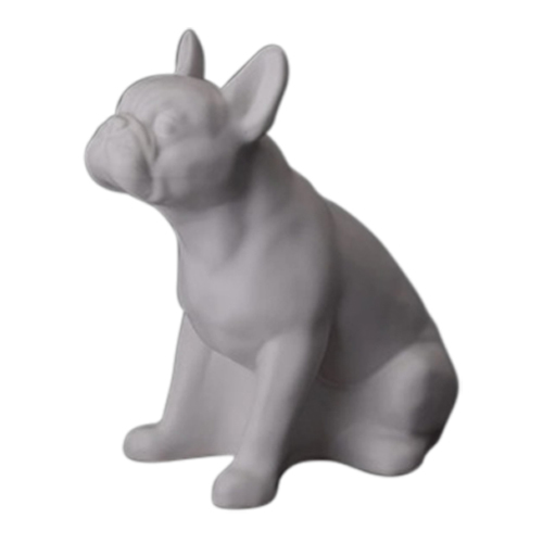 Matte French Bulldog Ceramic Urn