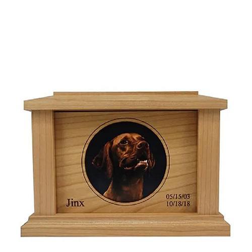 Medium Cherry Circle Picture Pet Urn