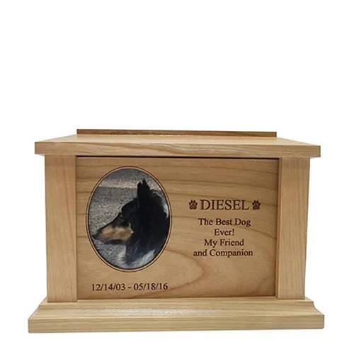 Medium Cherry Picture Frame Pet Urn