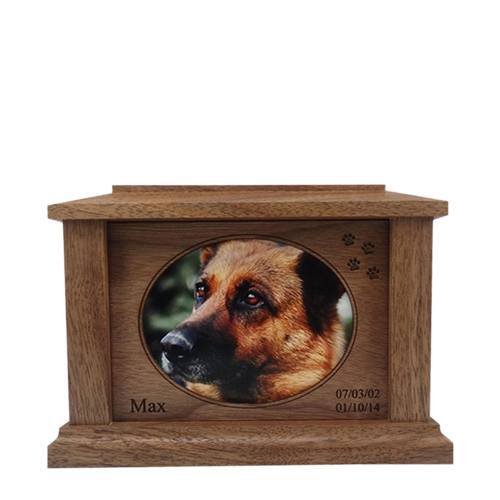 Medium Walnut Forever Picture Pet Urn