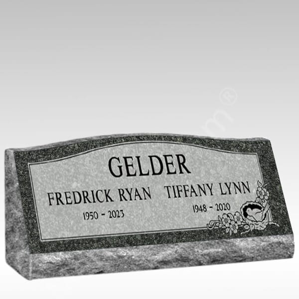 Memorial Cemetery Slant Grave Markers