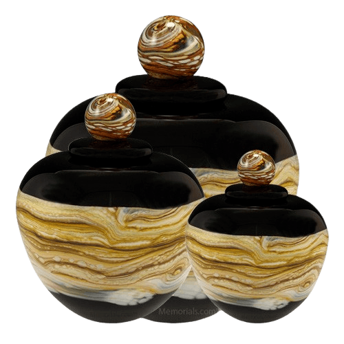 Memoriam Black Art Cremation Urns