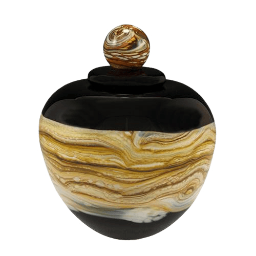 Memoriam Black Medium Art Urn