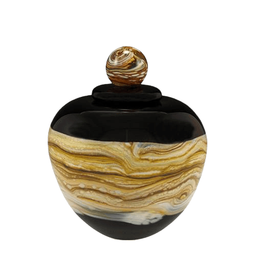 Memoriam Black Small Art Urn