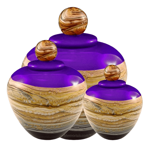 Memoriam Purple Art Cremation Urns