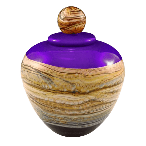 Memoriam Purple Large Art Urn