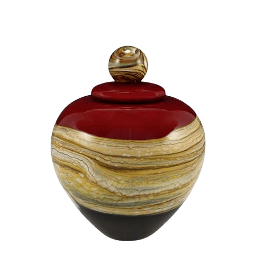 Memoriam Red Small Art Urn