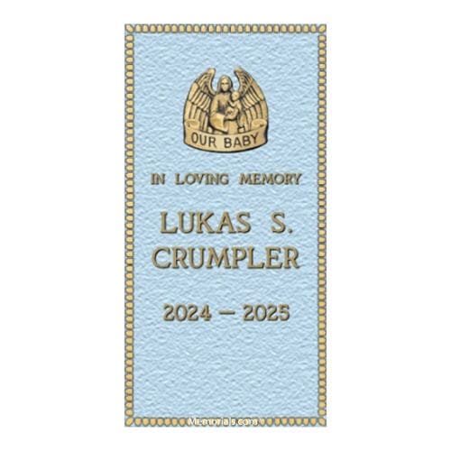 Memories Bronze Plaque 10 x 20