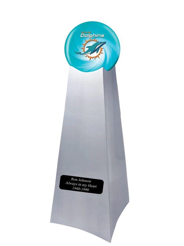 Miami Dolphins Football Trophy Cremation Urn