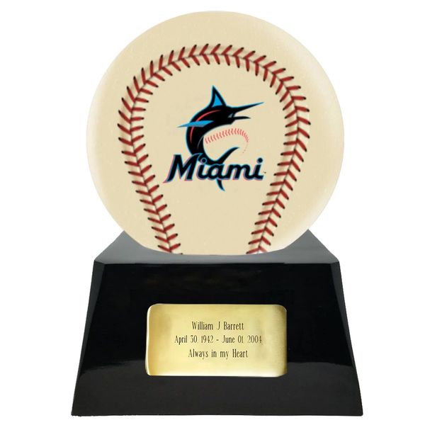 Miami Marlins Baseball Cremation Urn