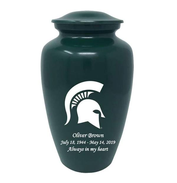 Michigan State University Spartans Cremation Urn