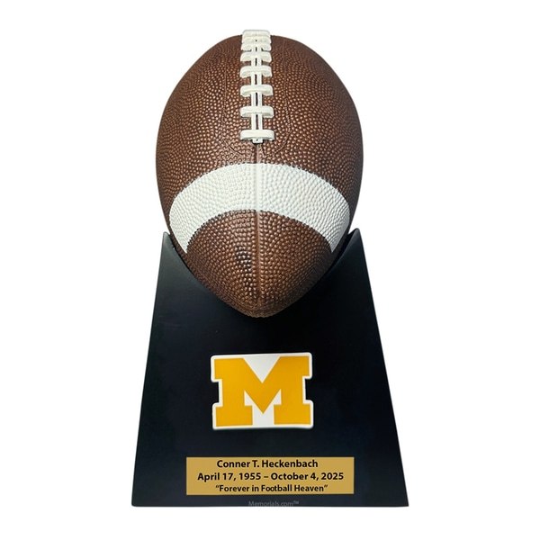 Michigan Wolverines Football Cremation Urn