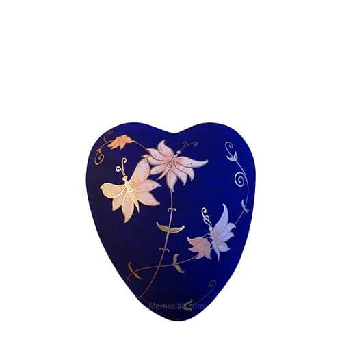 Midnight Butterfly Keepsake Heart Urn