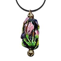 Midnight Garden Cremation Ash Pendant