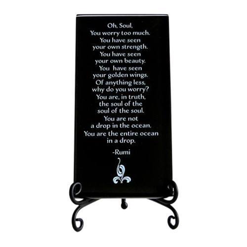 Midnight Oh Soul Glass Plaque